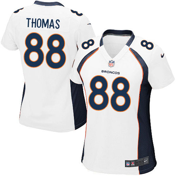 Nike Denver Broncos Women Demaryius Thomas Game White Jersey