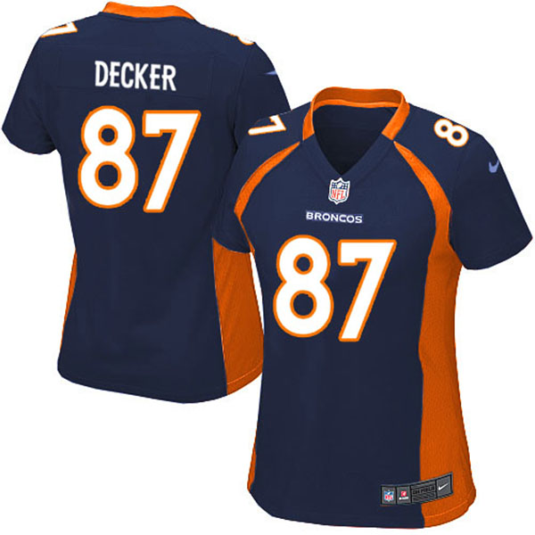 Nike Denver Broncos Women Eric Decker Game Blue Jersey