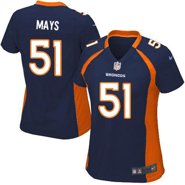 Nike Denver Broncos Women Joe Mays Game Blue Jersey