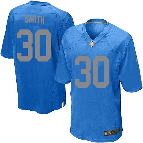 Nike Detroit Lions #30 Kevin Smith Limited Blue Alternate NFL Jersey