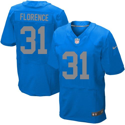 Nike Detroit Lions #31 Drayton Florence Elite Blue Alternate NFL Jersey