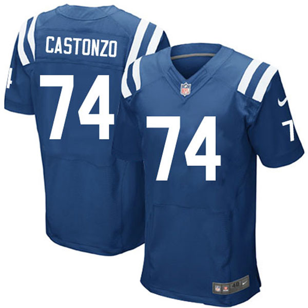 Nike Indianapolis Colts Men Anthony Castonzo Blue Elite Jersey