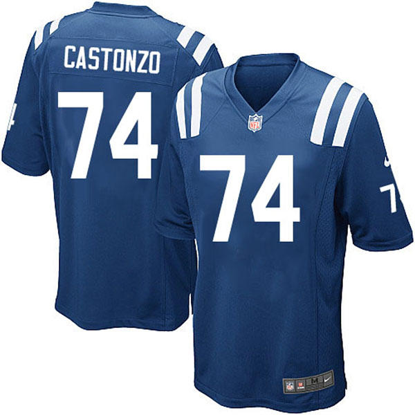 Nike Indianapolis Colts Men Anthony Castonzo Blue Game Jersey