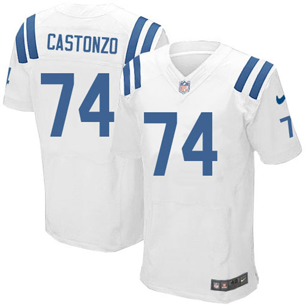 Nike Indianapolis Colts Men Anthony Castonzo White Elite Jersey