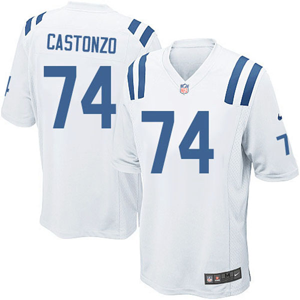 Nike Indianapolis Colts Men Anthony Castonzo White Game Jersey