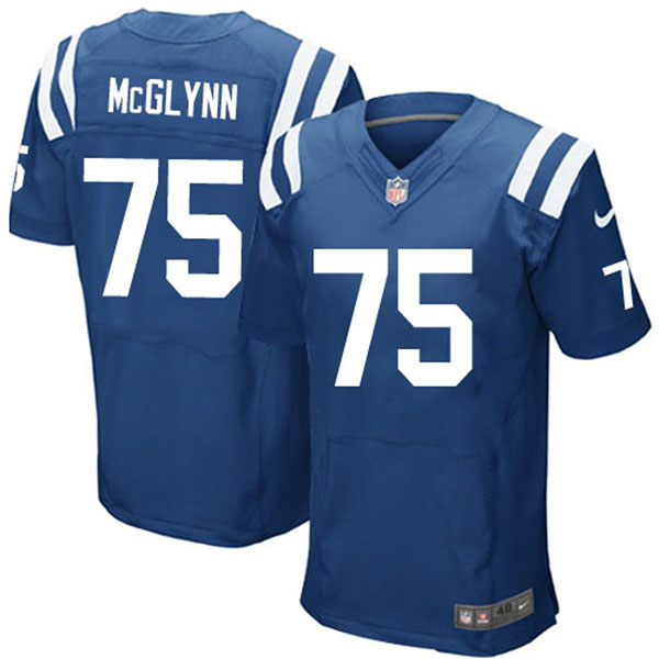 Nike Indianapolis Colts Men Mike McGlynn Blue Elite Jersey