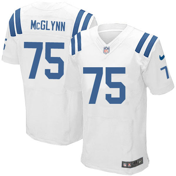 Nike Indianapolis Colts Men Mike McGlynn White Elite Jersey