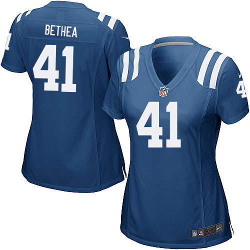 Nike Indianapolis Colts Women Antoine Bethea Blue Limited Jersey