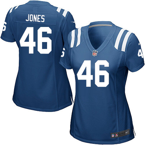 Nike Indianapolis Colts Women Dominique Jones Blue Limited Jersey