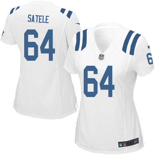 Nike Indianapolis Colts Women Samson Satele White Limited Jersey