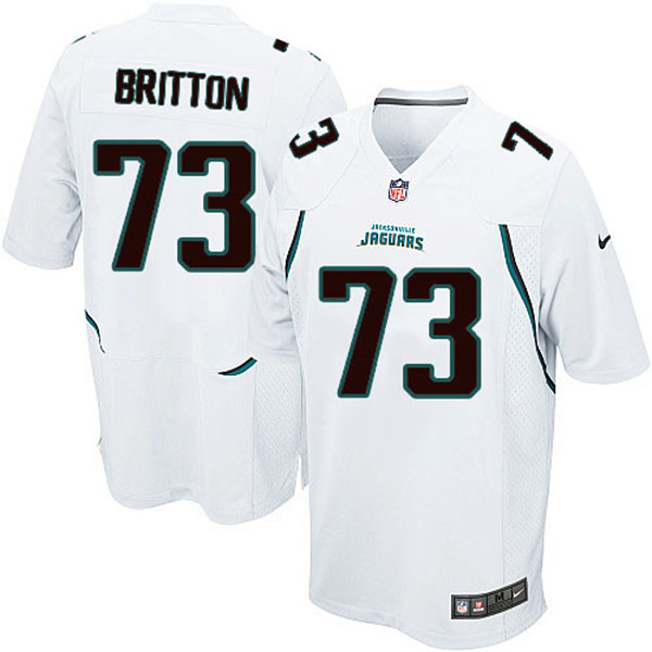 Nike Jacksonville Jaguars Men Eben Britton Game White NFL Jersey