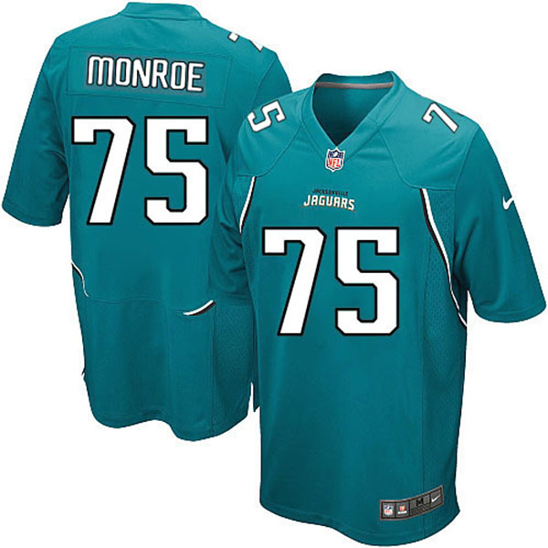 Nike Jacksonville Jaguars Men Eugene Monroe Game Green NFL Jersey