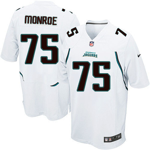 Nike Jacksonville Jaguars Men Eugene Monroe Game White NFL Jersey