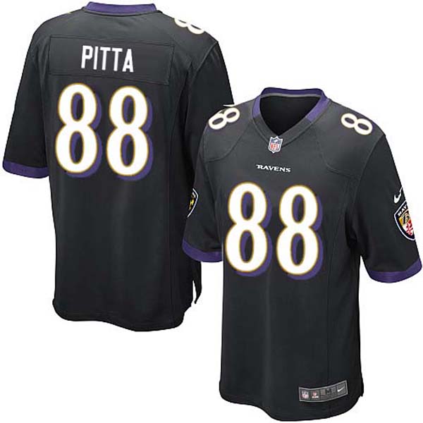 Nike NFL Ravens Men Dennis Pitta Game Black Jersey