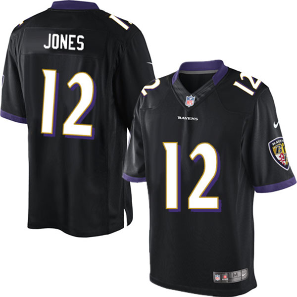 Nike NFL Ravens Men Jacoby Jones Limited Black Jersey