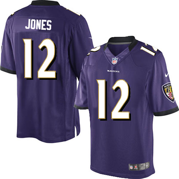 Nike NFL Ravens Men Jacoby Jones Limited Purple Jersey