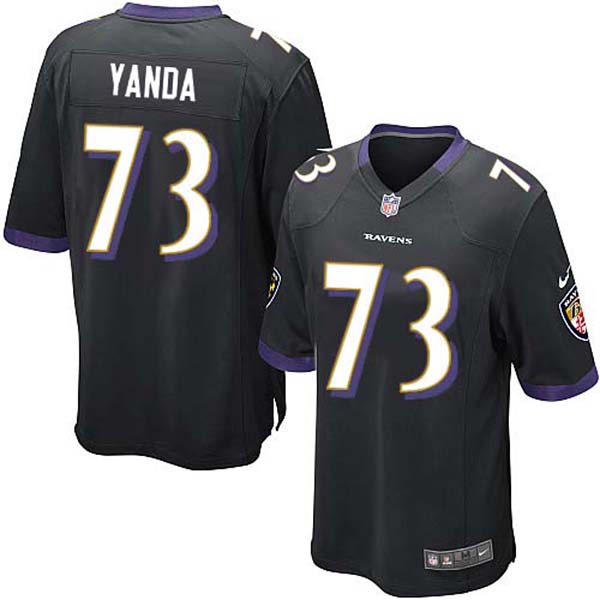 Nike NFL Ravens Men Marshal Yanda Game Black Jersey