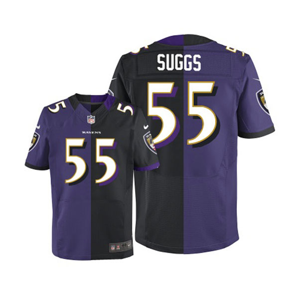 Nike NFL Ravens Men Terrell Suggs Game Team Alternate Two Tone Jersey