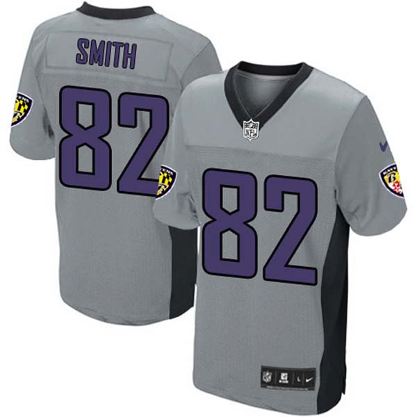 Nike NFL Ravens Men Torrey Smith Game Grey Jersey