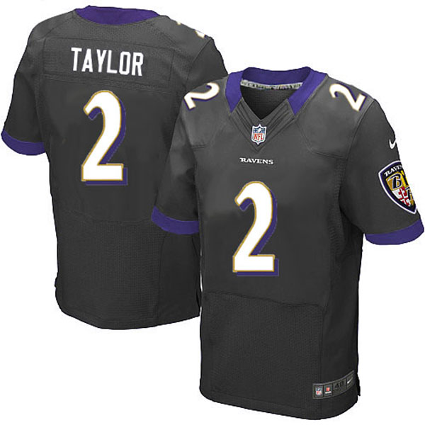 Nike NFL Ravens Men Tyrod Taylor Elite Black Jersey