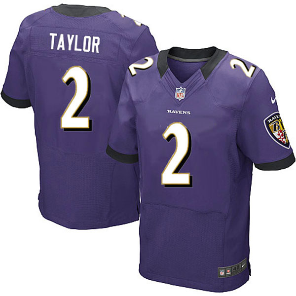 Nike NFL Ravens Men Tyrod Taylor Elite Purple Jersey