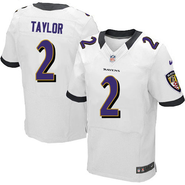 Nike NFL Ravens Men Tyrod Taylor Elite White Jersey