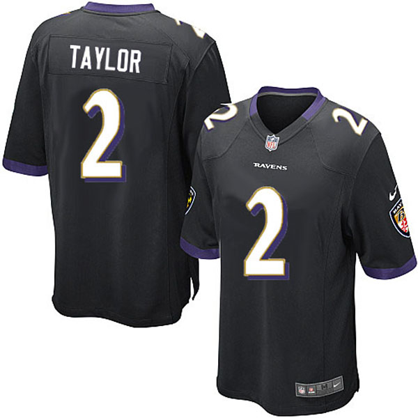 Nike NFL Ravens Men Tyrod Taylor Game Black Jersey