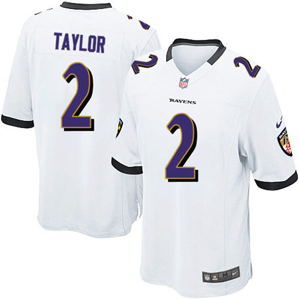 Nike NFL Ravens Men Tyrod Taylor Game White Jersey