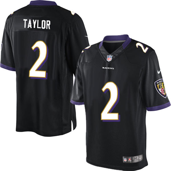 Nike NFL Ravens Men Tyrod Taylor Limited Black Jersey