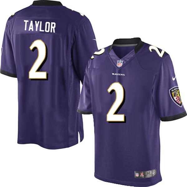 Nike NFL Ravens Men Tyrod Taylor Limited Purple Jersey