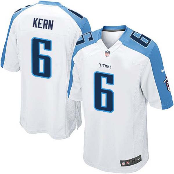 Nike NFL Tennessee Titans Men Brett Kern Game White Jersey