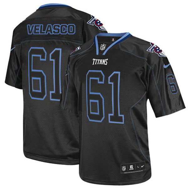 Nike NFL Tennessee Titans Men Fernando Velasco Game Lights Black Jersey