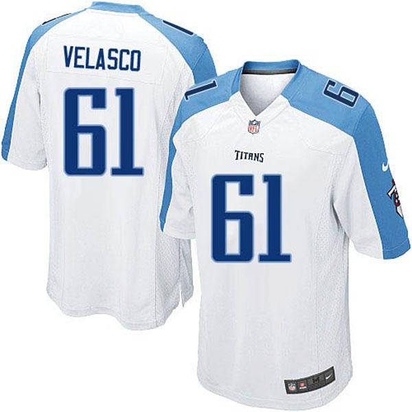 Nike NFL Tennessee Titans Men Fernando Velasco Game White Jersey