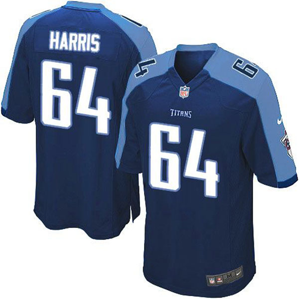 Nike NFL Tennessee Titans Men Leroy Harris Game Navy Blue Jersey