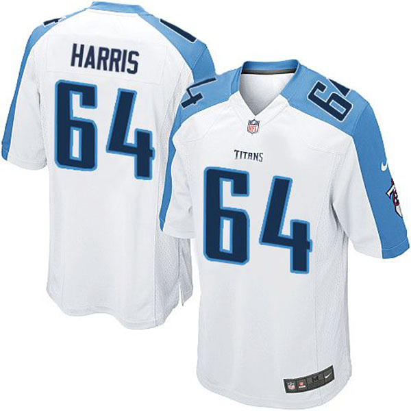 Nike NFL Tennessee Titans Men Leroy Harris Game White Jersey