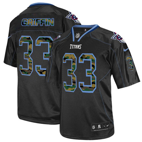 Nike NFL Tennessee Titans Men Michael Griffin Game Black Camo Jersey