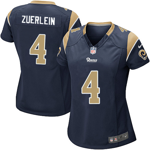 Nike St. Louis Rams Women Greg Zuerlein Navy Blue Elite Jersey