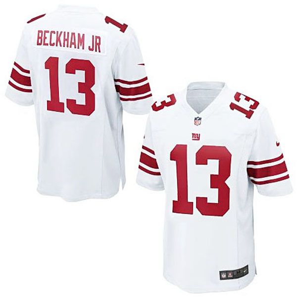 Men's New York Giants #13 Odell Beckham Jr Nike White Game Jersey