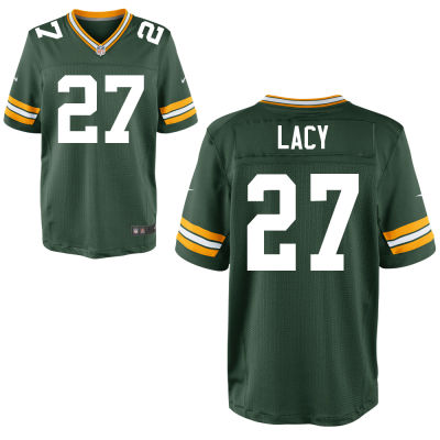 Men's Green Bay Packers #27 Eddie Lacy Green Elite Jersey