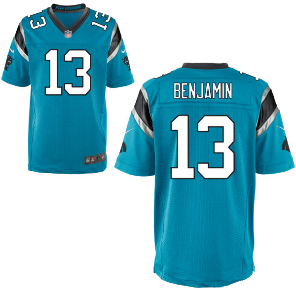 Men's Carolina Panthers #13 Kelvin Benjamin Blue Elite Jersey