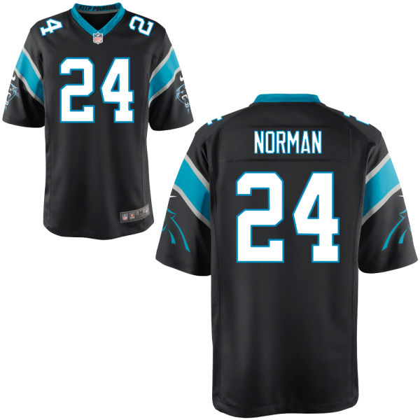 Men's Carolina Panthers #24 Josh Norman Black Game Jersey