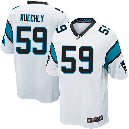 Men's Carolina Panthers #59 Luke Kuechly White Elite Jersey