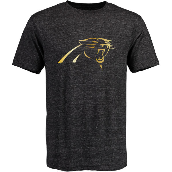 Carolina Panthers Pro Line Black Gold Collection Tri-Blend T-Shirt