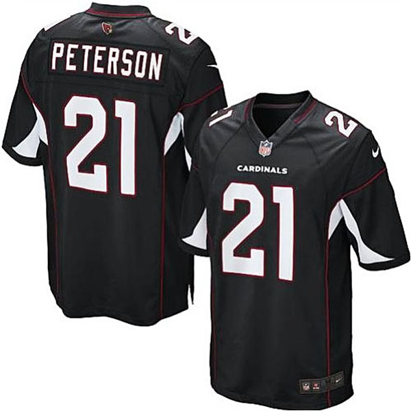 Mens Arizona Cardinals #21 Patrick Peterson Nike Black Alternate Game Jersey