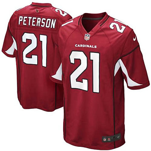 Mens Arizona Cardinals #21 Patrick Peterson Nike Cardinal Game Jersey