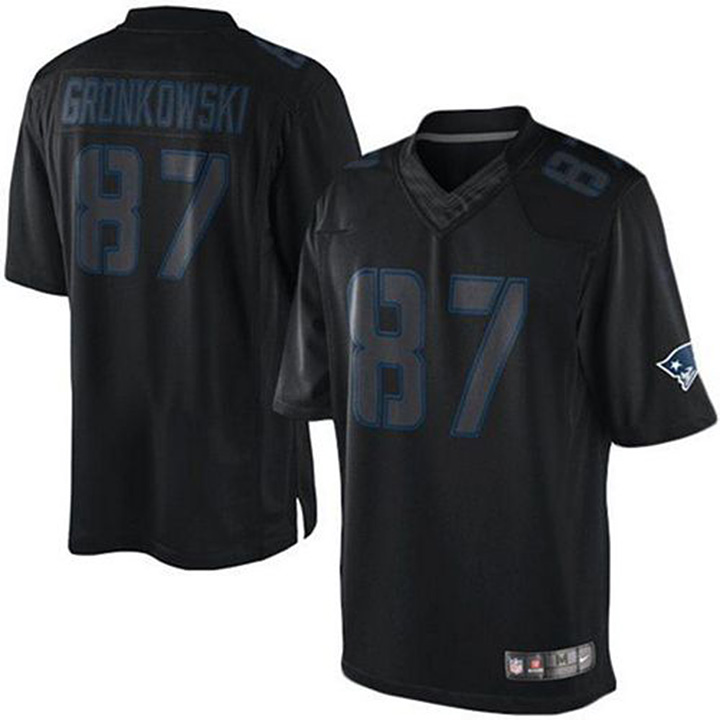 NFL New England Patriots #87 Rob Gronkowski Impact Limited Black Jersey