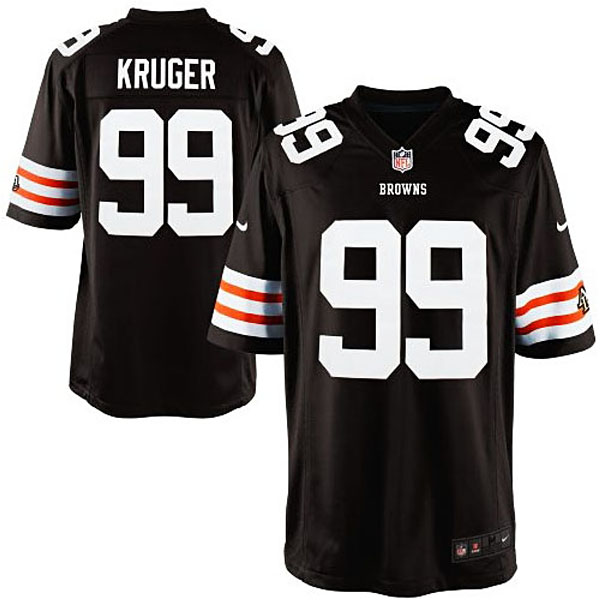 Mens Cleveland Browns #99 Paul Kruger Nike Brown Game Jersey