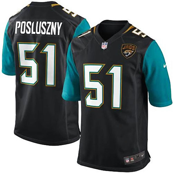 Mens Jacksonville Jaguars #51 Paul Posluszny Nike Black Game Jersey