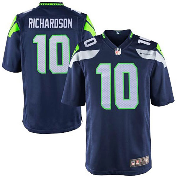 Mens Seattle Seahawks #10 Paul Richardson Nike College Navy Game Jersey