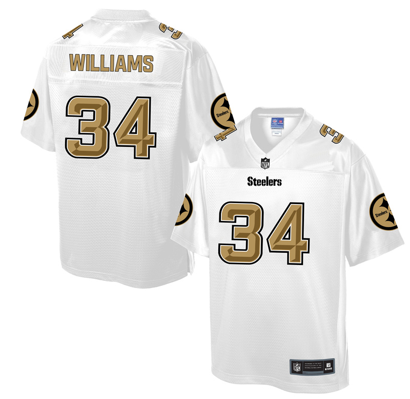 Pittsburgh Steelers #34 DeAngelo Williams White Pro Line Fashion Jersey